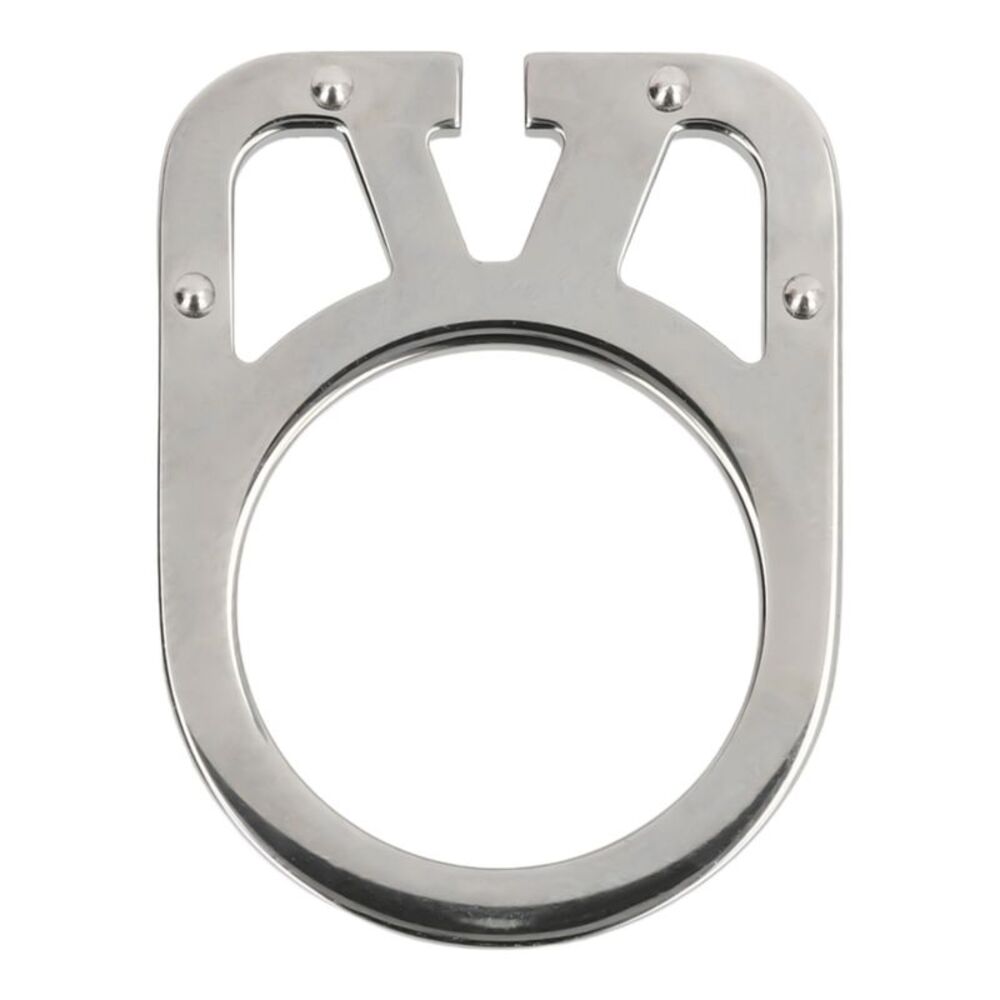 Valentino VLogo Ring Silver Mens